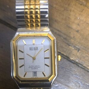 Bill Blass Two-Tone Gold and Silver Watch